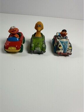 Playskool Sesame Street Vintage Diecast Metal Cars 1981-1983 & Tyco 96 Plastic